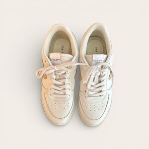 ✂️💲Rag and Bone White and Beige Leather Sneakers